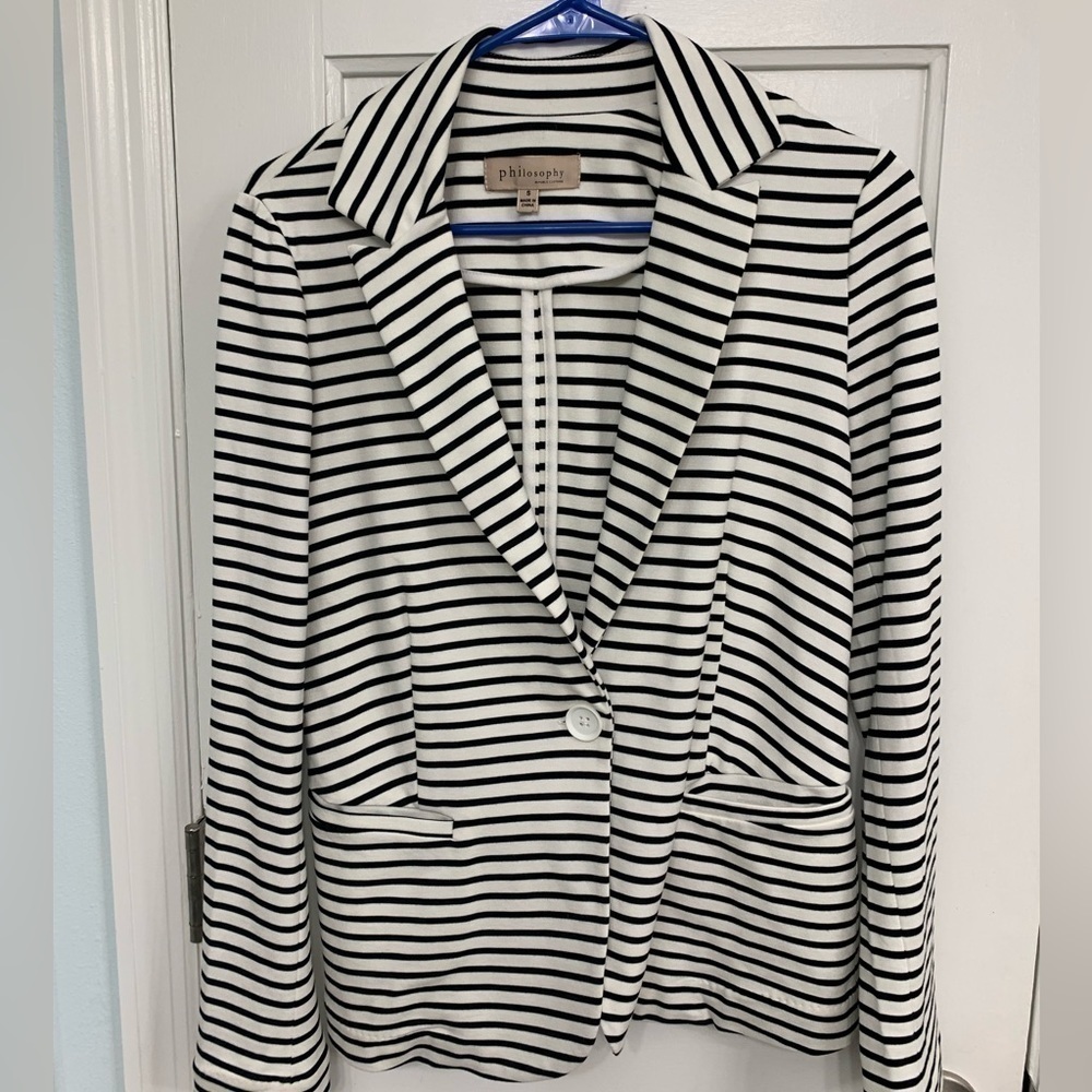 Philosophy Academia Preppy School Girl Style Fitted Blazer Size Small